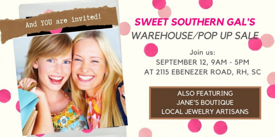 Sweet Southern Gals' Boutique Warehouse Pop Up Sale