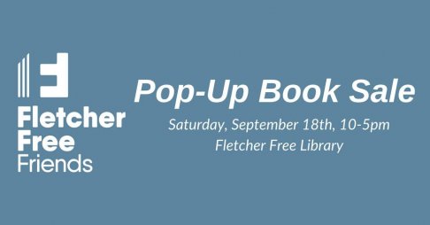 Friends of Fletcher Free Library Book Sale 